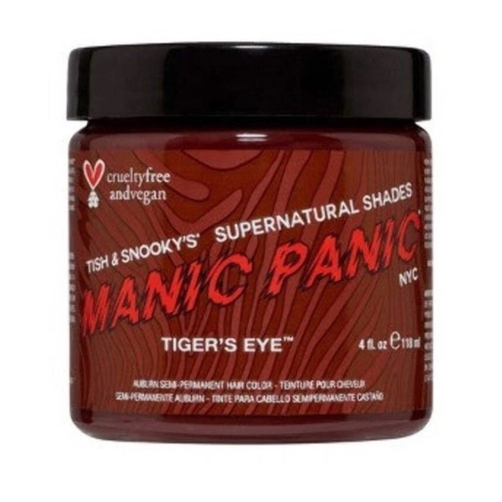 Manic Panic‎ Super Naturals Tigers Eye Temporary Hair Color Cream Brown 4 fl oz